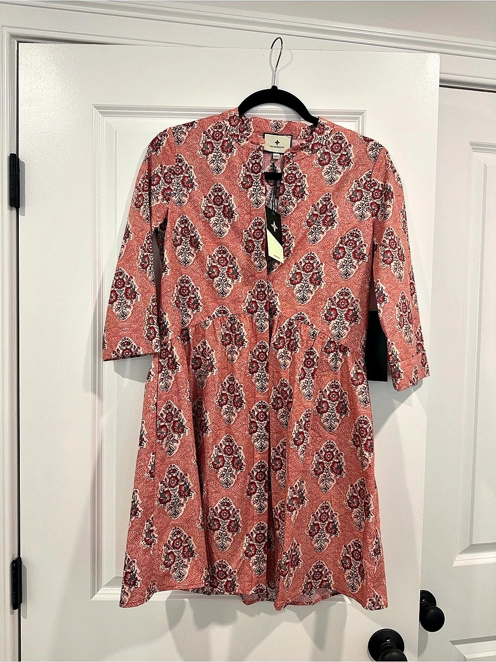 Tuckernuck Floral Mini Dress in Pink & Red Size XXS NWT
